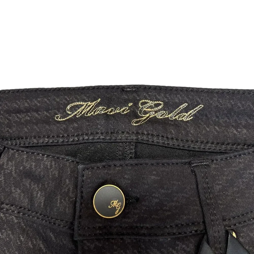 Mavi Gold Alexa Skinny Jeans Mid Rise 27x33 Black Houndstooth Pattern Denim NEW